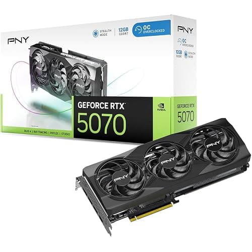 PNY GeForce RTX™ 5070 12GB OC Triple Fan Grafikkarte DLSS 4